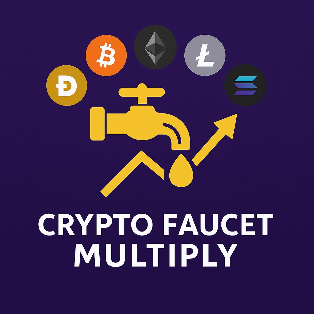 Crypto Faucet Multiply Logo